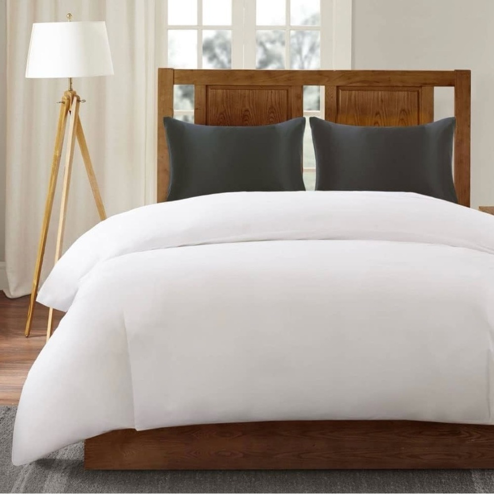 100% Silk Pillowcase 1 pc Space Grey 30"L x 20"